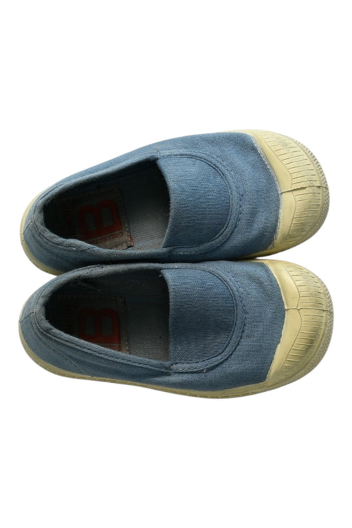 A Blue Slip Ons from Bensimon in size 18-24M for boy. (Back View)