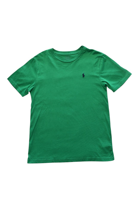 A Green Short Sleeve T Shirts from Polo Ralph Lauren in size 10Y for boy. (Front View)
