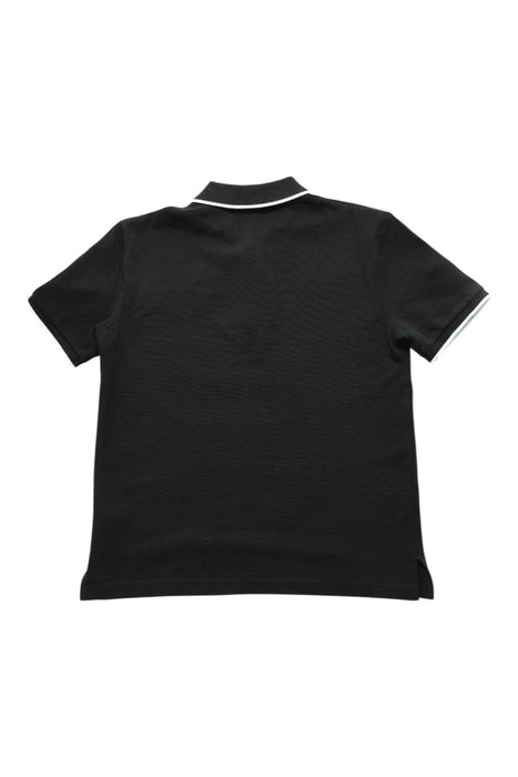 A Black Short Sleeve Polos from Boss in size 12Y for boy. (Back View)