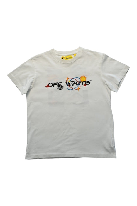 A White Short Sleeve T Shirts from Off-White in size 10Y for boy. (Front View)