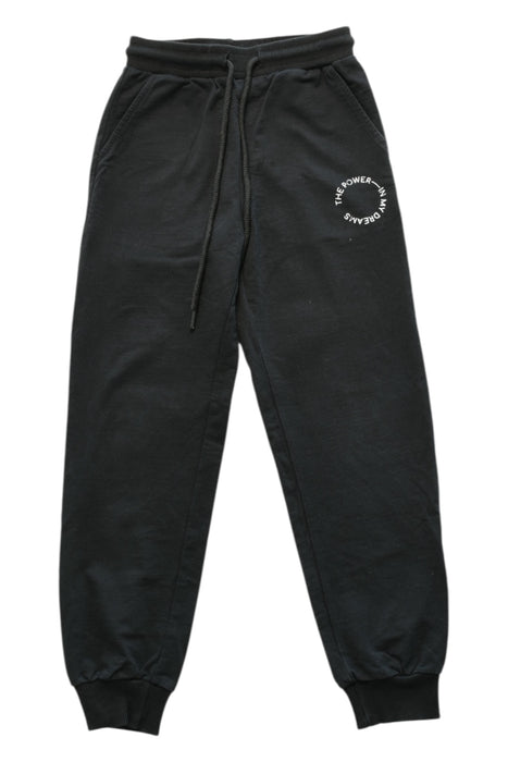 A Black Sweatpants from Button Blue  in size 7Y for boy. (Front View)