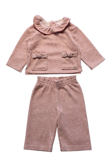 A Pink Pants Sets from Mayoral in size 3-6M for girl. (Front View)