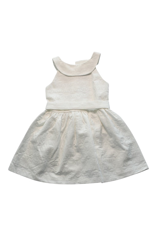 A Ivory Sleeveless Dresses from Obaibi - Okaidi in size 6T for girl. (Front View)