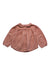 A Pink Long Sleeve Shirts from Cyrillus in size 12-18M for girl. (Front View)