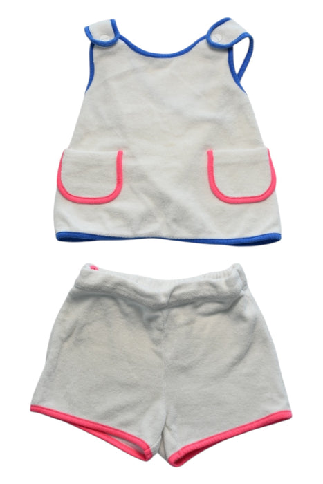 A White Shorts Sets from Jacadi in size 18-24M for girl. (Front View)
