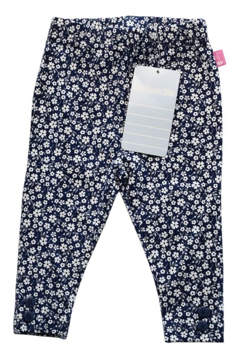 A Navy Leggings from Jojo Maman Bébé in size 3-6M for girl. (Front View)