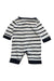 A Navy Long Sleeve Rompers from J by Jasper Conran in size Newborn for boy. (Back View)