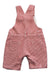 A Red Long Overalls from Mamas & Papas in size 0-3M for boy. (Back View)
