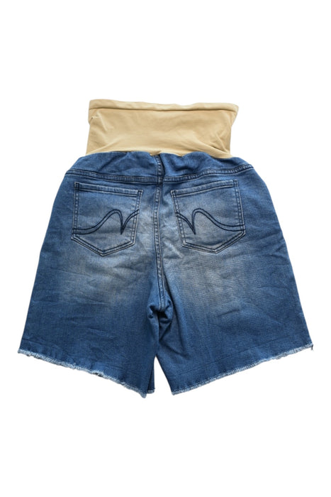 A Blue Shorts from Indigo Blue in size Maternity-S for maternity. (Back View)
