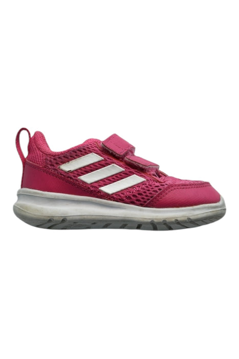 A Pink Sneakers from Adidas in size 18-24M for girl. (Front View)