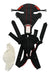 A Black Baby Carriers from BabyBjorn in size Newborn for neutral. (Front View)