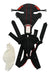 A Black Baby Carriers from BabyBjorn in size Newborn for neutral. (Front View)