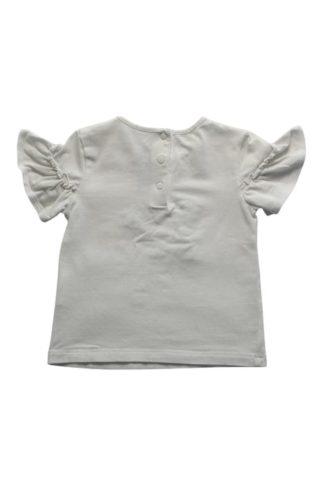 A White Short Sleeve T Shirts from Tartine et Chocolat in size 6-12M for girl. (Back View)