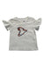 A White Short Sleeve T Shirts from Tartine et Chocolat in size 6-12M for girl. (Front View)