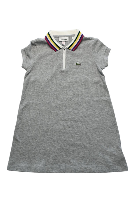 A Grey Short Sleeve Dresses from Lacoste in size 4T for girl. (Front View)