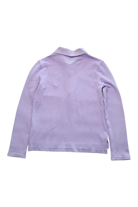 A Purple Long Sleeve Polos from Polo Ralph Lauren in size 6T for girl. (Back View)