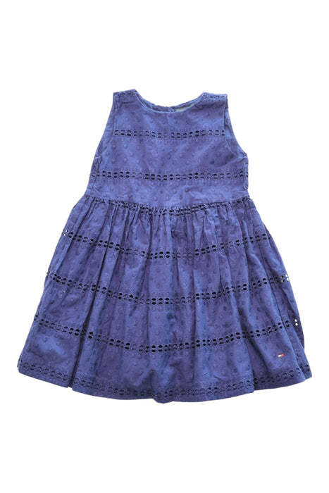 A Navy Sleeveless Dresses from Tommy Hilfiger in size 4T for girl. (Front View)