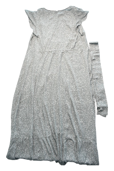 A Grey Short Sleeve Dresses from Seraphine in size Maternity-L for women. (Back View)