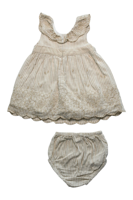 A Ivory Dress Sets from Mayoral in size 6-12M for girl. (Back View)