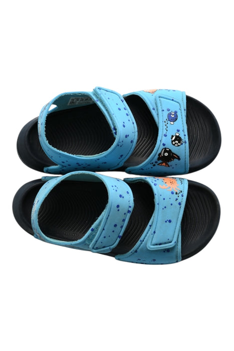 A Blue Sandals from Adidas in size 5T for boy. (Back View)