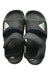 A Black Sandals from Adidas in size 7Y for boy. (Front View)