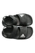 A Black Sandals from Adidas in size 7Y for boy. (Back View)