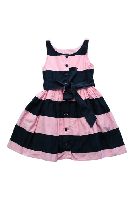 A Pink Sleeveless Dresses from Polo Ralph Lauren in size 6T for girl. (Back View)