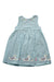 A Blue Sleeveless Dresses from Jojo Maman Bébé in size 4T for girl. (Front View)
