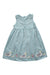 A Blue Sleeveless Dresses from Jojo Maman Bébé in size 4T for girl. (Back View)