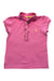 A Pink Short Sleeve Polos from Ralph Lauren in size 4T for girl. (Front View)