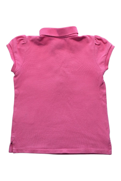 A Pink Short Sleeve Polos from Ralph Lauren in size 4T for girl. (Back View)