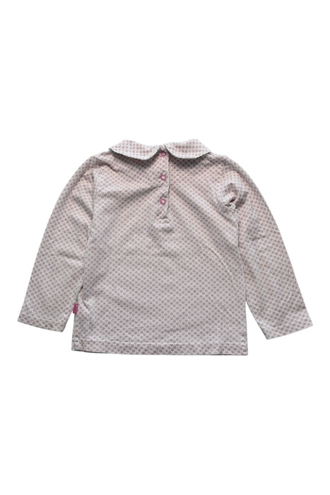 A Pink Long Sleeve Tops from Jojo Maman Bébé in size 3T for girl. (Back View)
