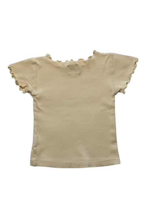 A Beige Short Sleeve Tops from Donsje in size 3T for girl. (Back View)