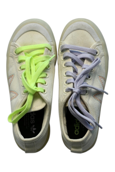 A Multicolour Sneakers from Adidas in size 12Y for girl. (Front View)