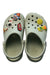 A Multicolour Slip Ons from Crocs in size 4T for girl. (Front View)