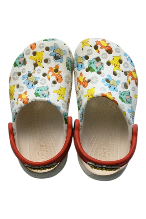 A Multicolour Slip Ons from Crocs in size 3T for girl. (Front View)