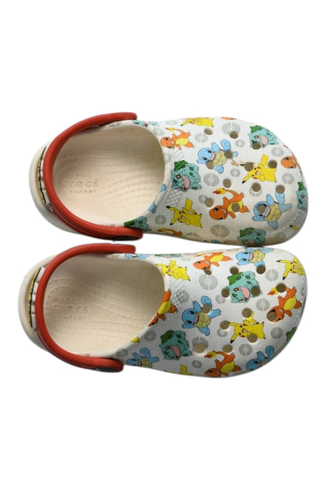 A Multicolour Slip Ons from Crocs in size 3T for girl. (Back View)