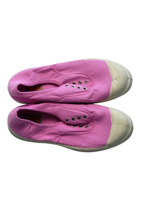 A Pink Slip Ons from Bensimon in size 9Y for girl. (Back View)