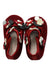 A Red Booties from Monnalisa in size Newborn for girl. (Front View)