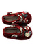 A Red Booties from Monnalisa in size Newborn for girl. (Back View)