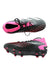 A Black Cleats/Soccer Shoes from Adidas in size 10Y for girl. (Back View)