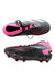 A Black Cleats/Soccer Shoes from Adidas in size 10Y for girl. (Back View)