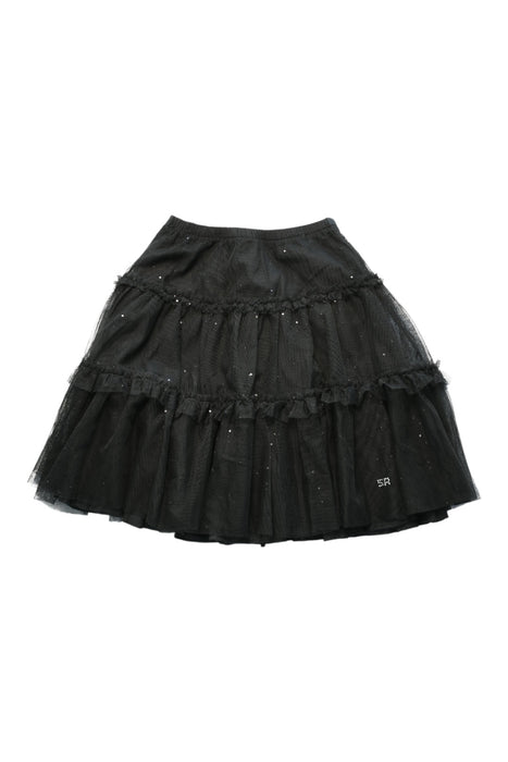 A Black Tulle Skirts from Rykiel Enfant in size 7Y for girl. (Front View)