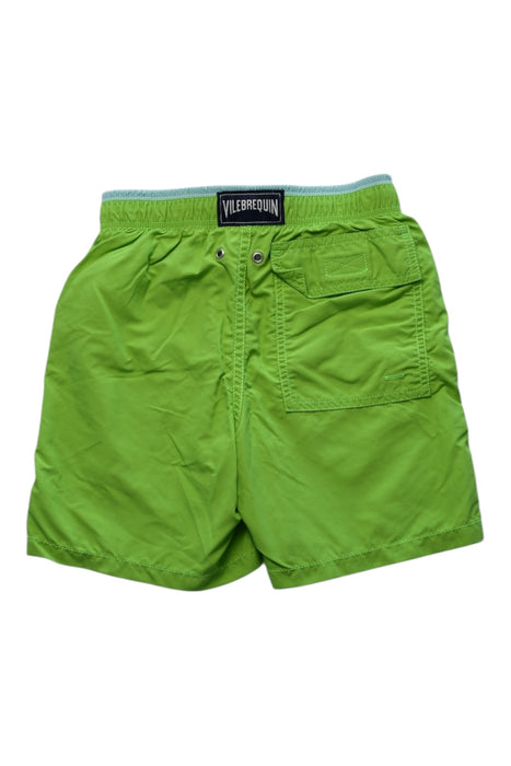 A Green Swim Shorts from Vilebrequin in size 8Y for boy. (Back View)