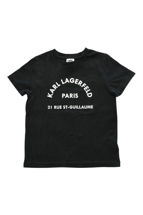 A Black Short Sleeve T Shirts from Karl Lagerfeld in size 8Y for boy. (Front View)