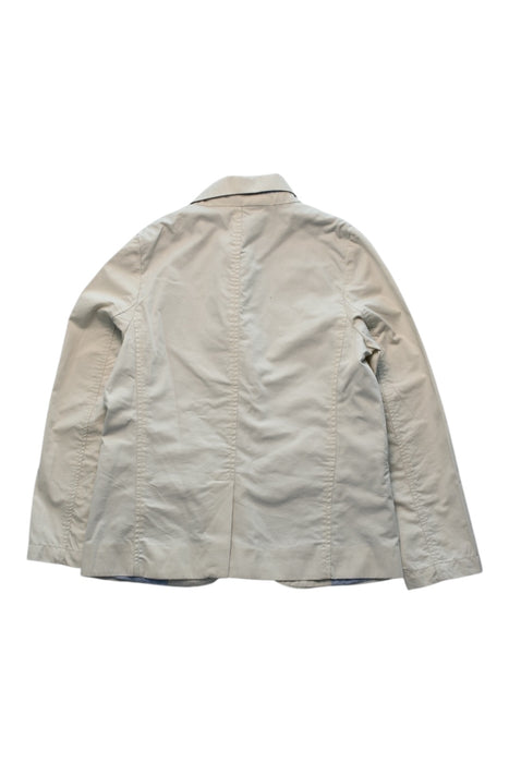 A Beige Blazers from Petit Bateau in size 8Y for boy. (Back View)