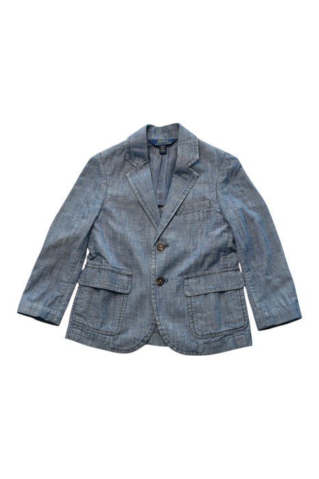 A Blue Blazers from Polo Ralph Lauren in size 4T for boy. (Front View)