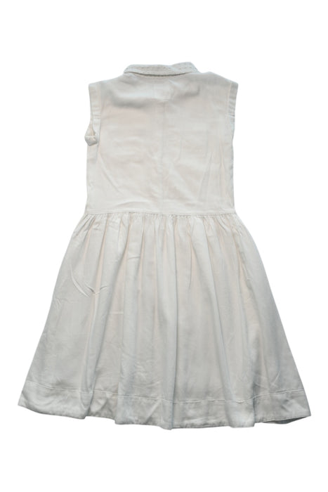 A White Sleeveless Dresses from Levi's in size 11Y for girl. (Back View)