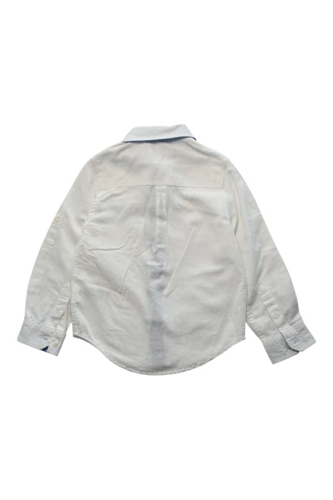 A White Long Sleeve Shirts from Boss in size 4T for boy. (Back View)