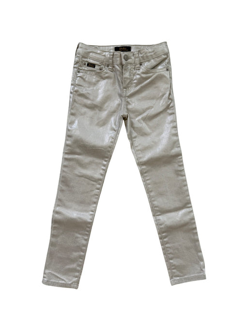 A Silver Casual Pants from Polo Ralph Lauren in size 6T for girl. (Front View)